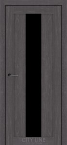 Дуб шато/Чорне скло